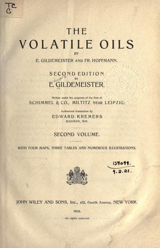 The volatile oils