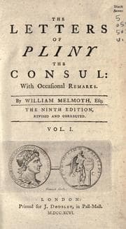 The letters of Pliny the consul