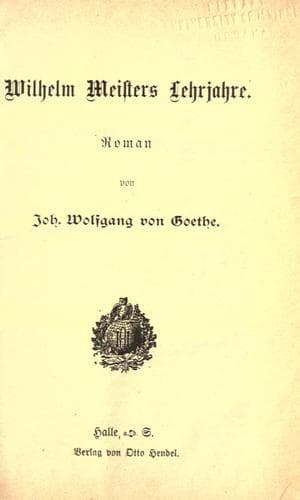 Wilhelm Meisters Lehrjahre