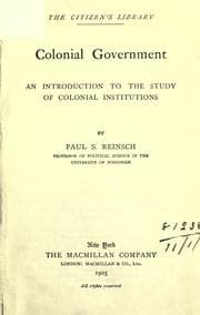 Colonial government