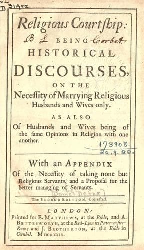 Religious courtship