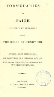 The thirty-nine articles of the Church of England