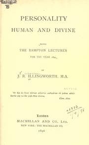 Personality, human and divine