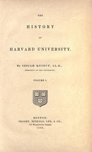 The history of Harvard University