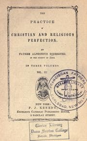 Ejercicio de perfección y virtudes cristianas