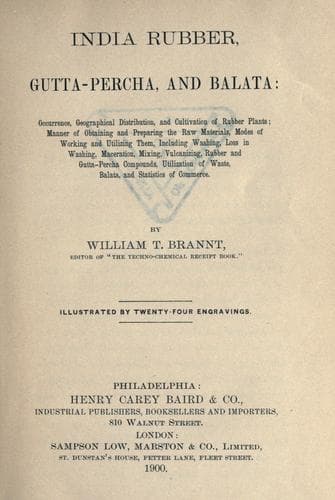 India rubber, gutta-percha, and balata