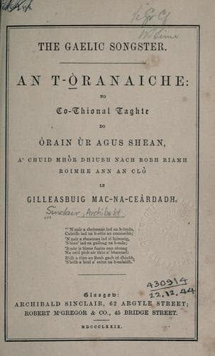 The Gaelic songster