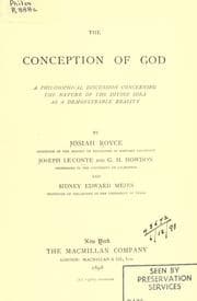 The Conception Of God