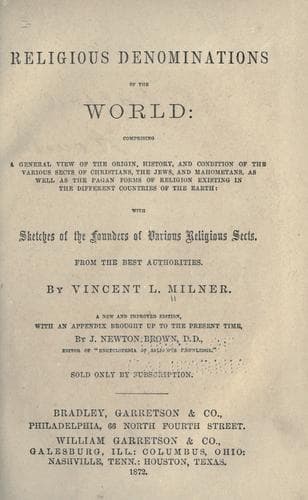 Religious denominations of the world