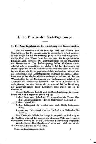 Die Zentrifugalpumpen
