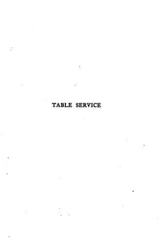 Table service