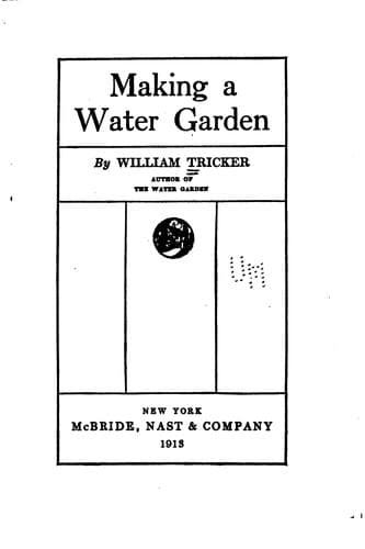 Making a water garden