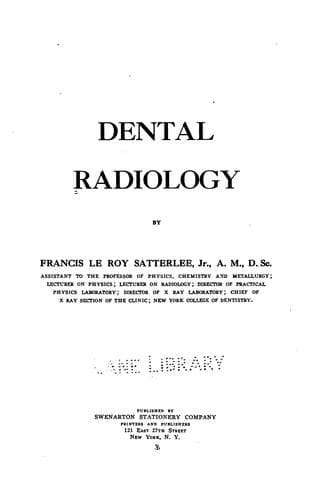 Dental radiology