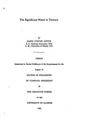 The significant name in Terence