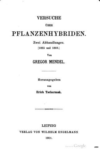 Versuche über Pflanzenhybriden