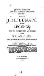 The Lenâpé and their legends