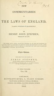New commentaries on the laws of England