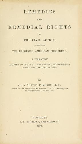 Remedies and remedial rights by the civil action, according to the reformed American procedure