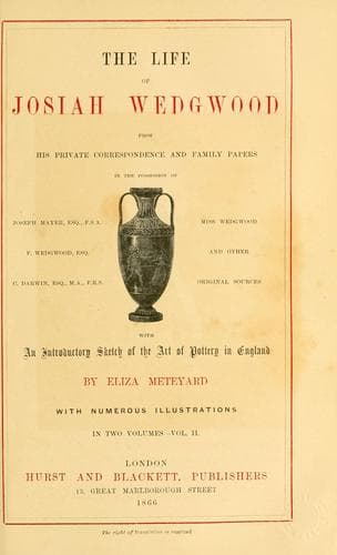 The life of Josiah Wedgwood