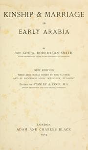 Kinship & marriage in early Arabia