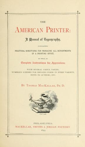 The American printer