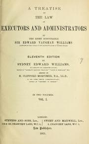A treatise on the law of executors and administrators