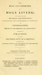 Rule and exercises of holy living