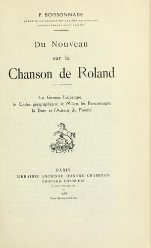 Du nouveau sur la Chanson de Roland