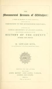 The monumental brasses of Wiltshire