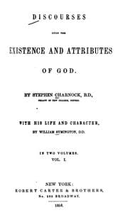 Discourses Upon the Existence and Attributes of God