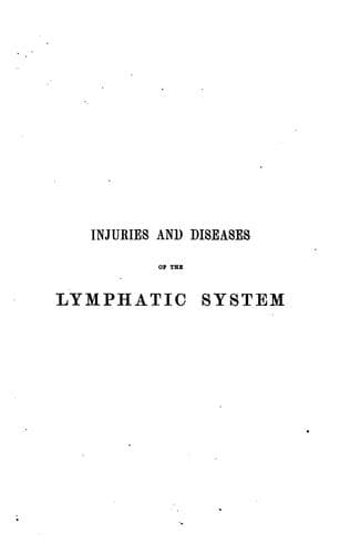 Injuries and diseases of the lymphatic system