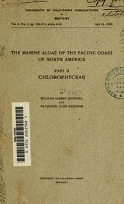 The marine algae of the Pacific coast of North America