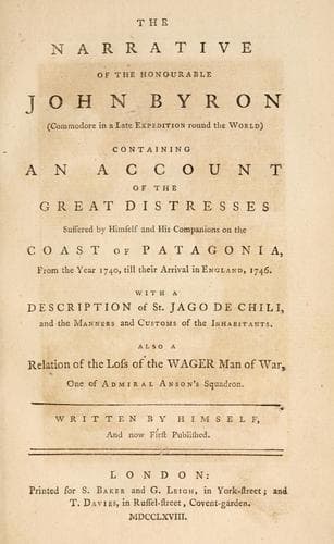 The narrative of the Honourable John Byron
