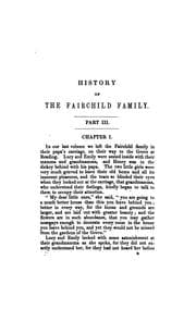 The history of the Fairchid family, or the child's manual