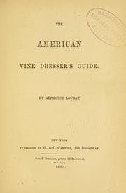 The American vine dresser's guide
