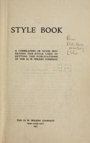 Style book