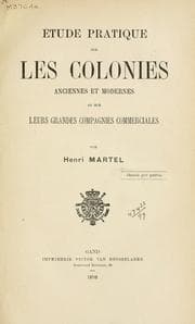 Étude pratique sur les colonies anciennes et modernes