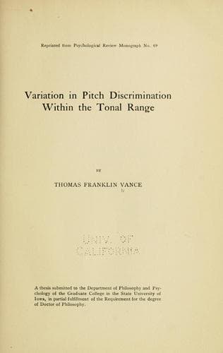 Variation in pitch discrimination within the tonal range