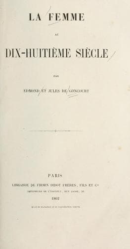 La femme au dix-huitieme siecle