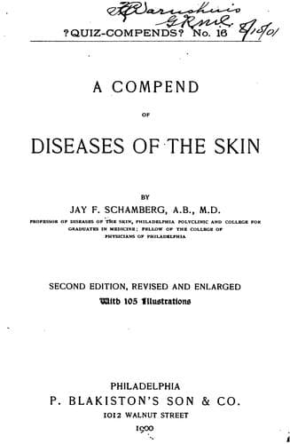 A compend of diseases of the skin
