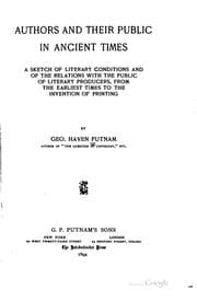 Authors and their public in ancient times