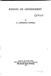Essays on government