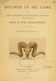 Records of big game