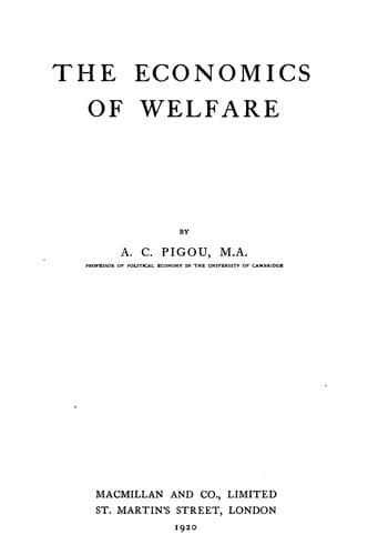 The economics of welfare