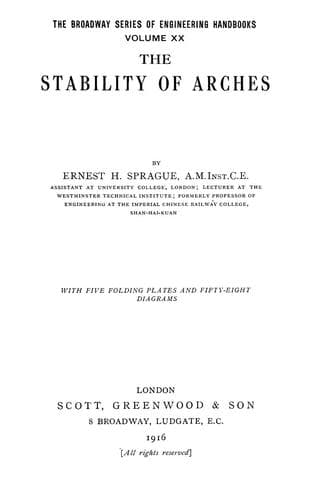 The stability of arches