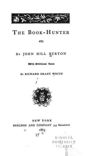 The book-hunter, etc