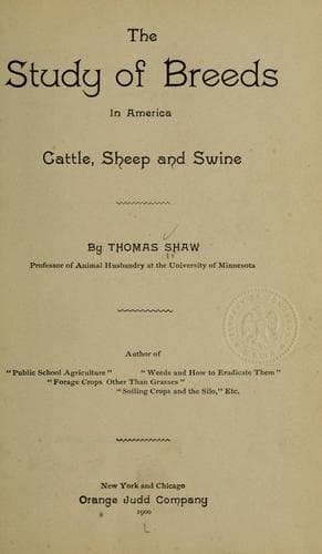 The study of breeds in America