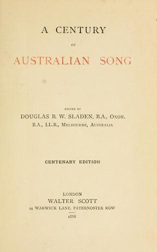 A century of Australian song