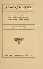 A book of inscriptions