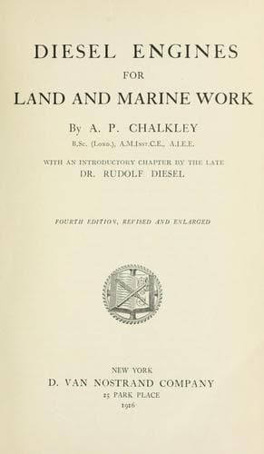 Diesel engines for land and marine work